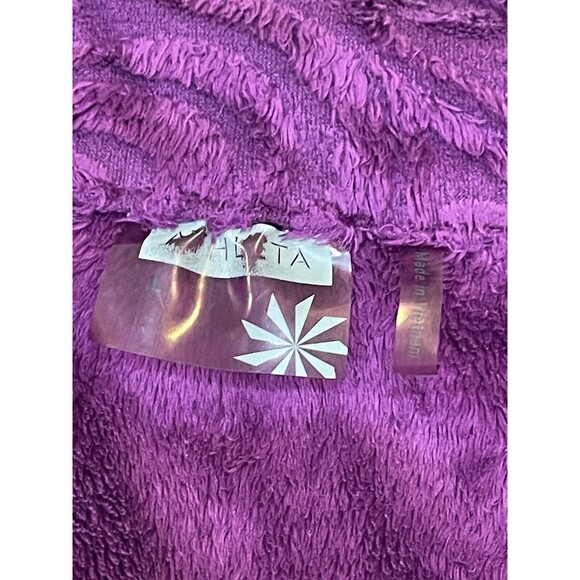 Athleta Plush 3/4 Zip Sweatshirt Women’s Size Large Fushia Purple 879644 - Picture 4 of 7